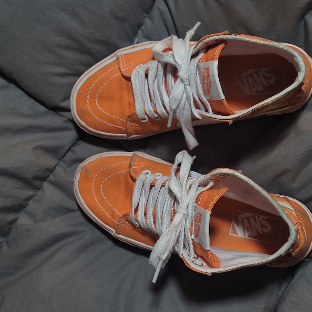 Vans Orange High-Top Sneakers